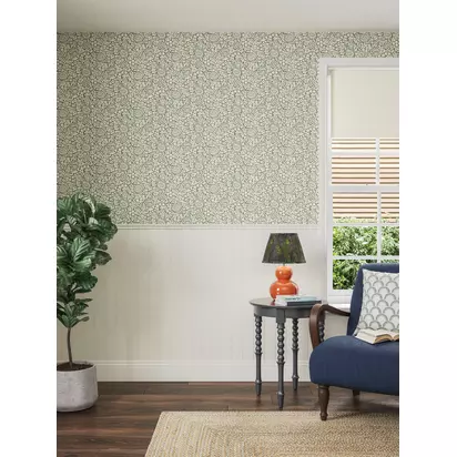 John Lewis Hidcote Wallpaper Myrtle Green | W52 x D10.05m