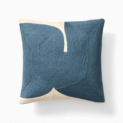 Modern Shape Cushion Cover, 51 cm x 51 cm, Petrol