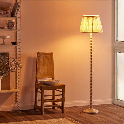 Lillee rechargeable standing lamp in Cream