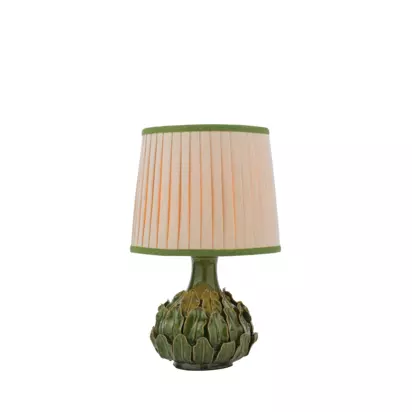 Joules Chatsworth Tall Ceramic Leaf Table Lamp, Dark Green Green Dark | H47.50 x W30 x D30cm