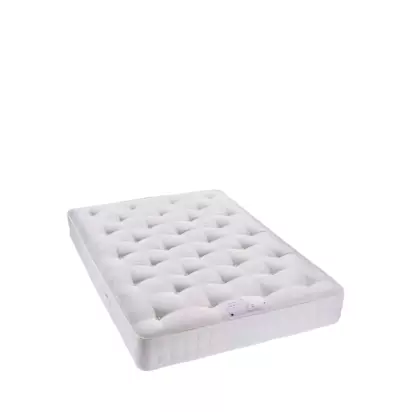 John Lewis Classic Collection 1000 Pocket Spring Mattress, Medium Tension, King Size White | H25 x W150 x D200cm
