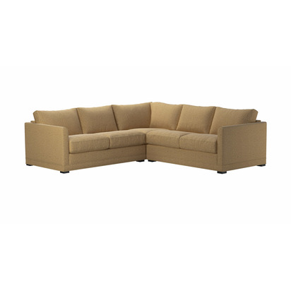 Aissa Small LHF 2 Seat Corner Sofa bed in Honey Cross Weave