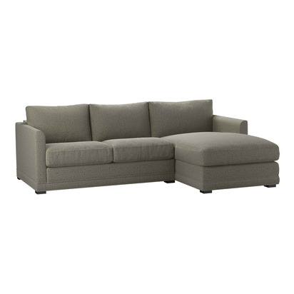 Aissa Small RHF 2 Seat Storage Chaise Sofa bed in Rosemary Cross Weave