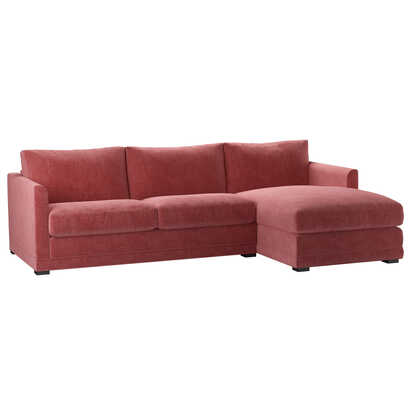Aissa Medium RHF 2.5 Seat Chaise sofa bed in Berry Brushstroke