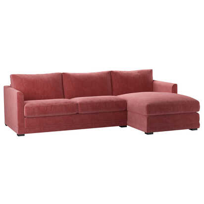 Aissa Medium RHF 2.5 Seat Storage Chaise Sofa bed in Berry Brushstroke