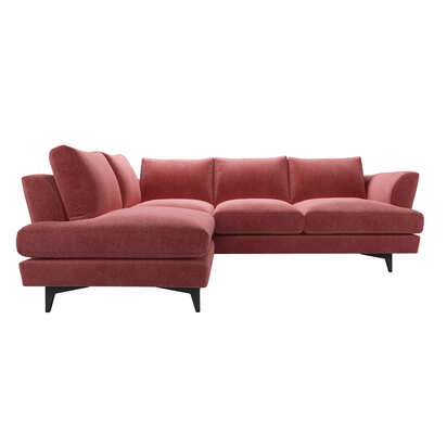 Lars LHF Open End Corner Sofa in Berry Brushstroke