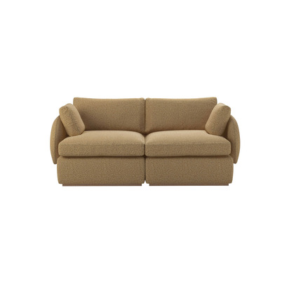 Ren 2 Seat Sofa in Honey Cross Weave