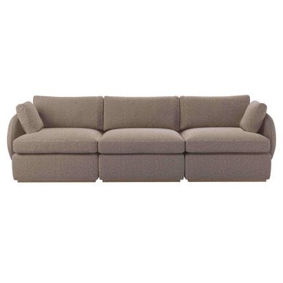 Ren 3 Seat Sofa in Truffle Cross Weave