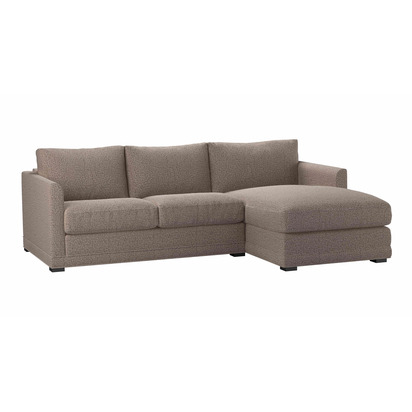 Aissa Small RHF 2 Seat Chaise Sofa bed in Truffle Cross Weave