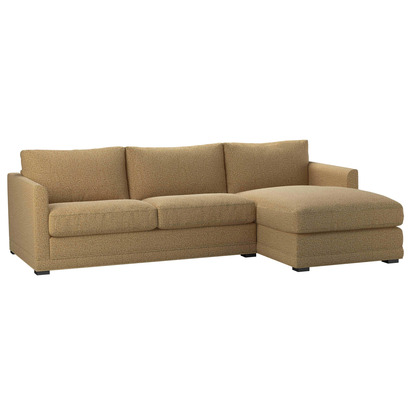 Aissa Medium RHF 2.5 Seat Chaise sofa bed in Honey Cross Weave