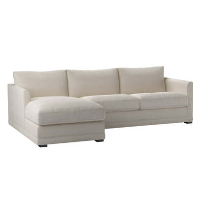 Aissa Medium LHF 2.5 Seat Chaise Sofa bed in Chalk Hygge Smart Linen