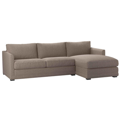 Aissa Medium RHF 2.5 Seat Chaise sofa bed in Truffle Cross Weave