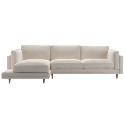 Marco LHF Chaise Sofa in Chalk Hygge Smart Linen