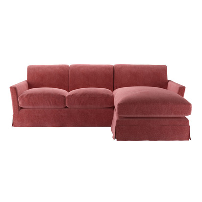 Otto Medium RHF Chaise Sofa in Berry Brushstroke