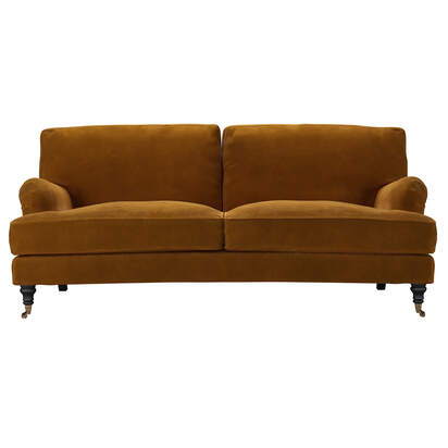 Bluebell 3 Seat Sofa (breaks down) in Sahara Cashmere Velvet