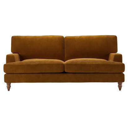 Isla 3 Seat Sofa in Sahara Cashmere Velvet