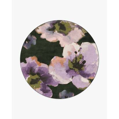 Avril Lavender Flatwoven Rug - 245 Round cm - Rug + Pad System