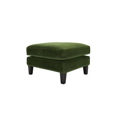 Izzy Medium Rectangular Footstool in Valley Smart Velvet
