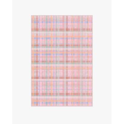 Cora Multicolour Pink Flatwoven Rug - 120 x 185 cm - Rug + Pad System