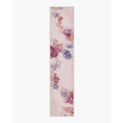Clara Soft Rose Flatwoven Rug - 75 x 365 cm - Rug + Pad System