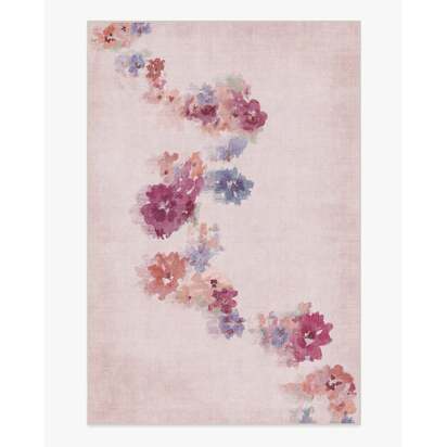 Clara Soft Rose Flatwoven Rug - 185 x 275 cm - Rug + Pad System