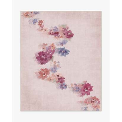 Clara Soft Rose Flatwoven Rug - 245 x 305 cm - Rug + Pad System