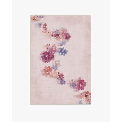 Clara Soft Rose Flatwoven Rug - 120 x 185 cm - Rug + Cushioned Pad System