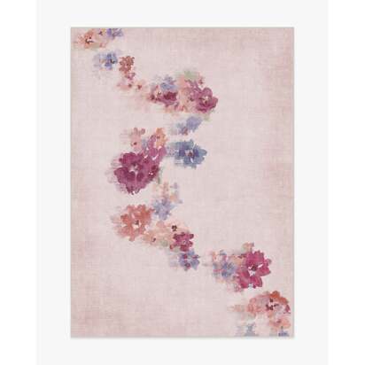 Clara Soft Rose Flatwoven Rug - 150 x 215 cm - Rug + Cushioned Pad System
