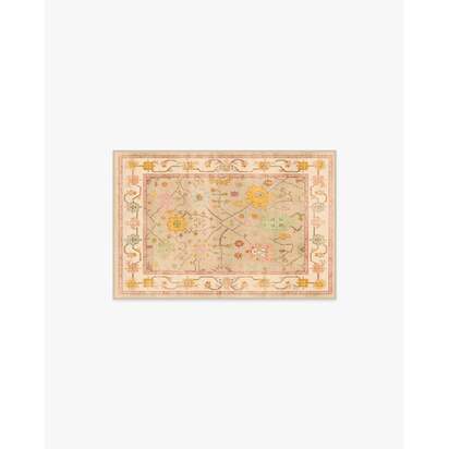 Jemima Neutral Multicolour Flatwoven Rug - 60 x 90 cm - Rug + Pad System