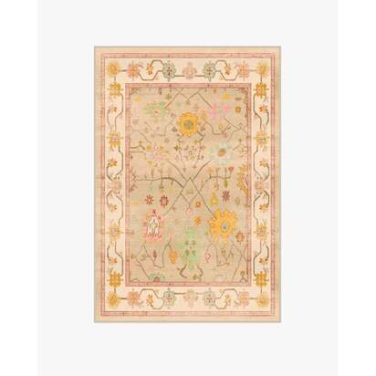 Jemima Neutral Multicolour Flatwoven Rug - 120 x 185 cm - Rug + Cushioned Pad System