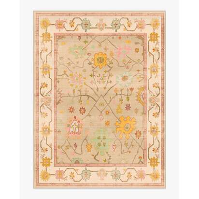 Jemima Neutral Multicolour Flatwoven Rug - 275 x 365 cm - Rug + Cushioned Pad System