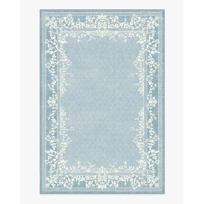 Juliet Slate Blue Flatwoven Rug - 200 x 290 cm - Rug + Pad System