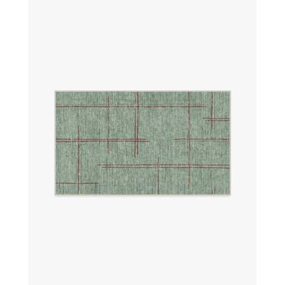 Stellan Sage Flatwoven Rug - 90 x 150 cm - Rug + Pad System