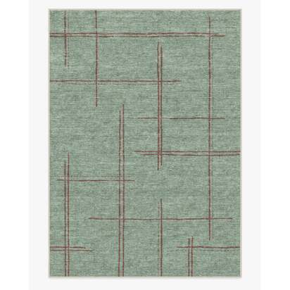 Stellan Sage Flatwoven Rug - 305 x 425 cm - Rug + Pad System