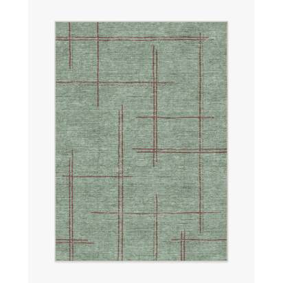 Stellan Sage Flatwoven Rug - 150 x 215 cm - Rug + Cushioned Pad System