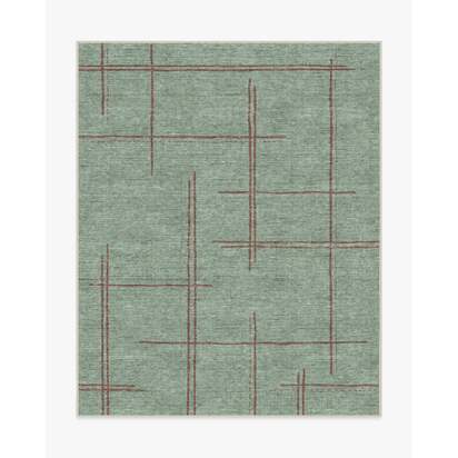Stellan Sage Flatwoven Rug - 245 x 305 cm - Rug + Cushioned Pad System