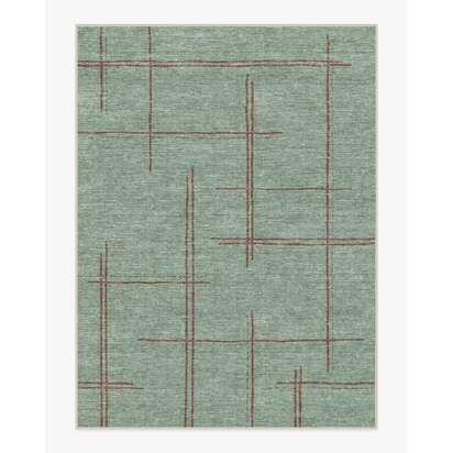 Stellan Sage Flatwoven Rug - 275 x 365 cm - Rug + Cushioned Pad System