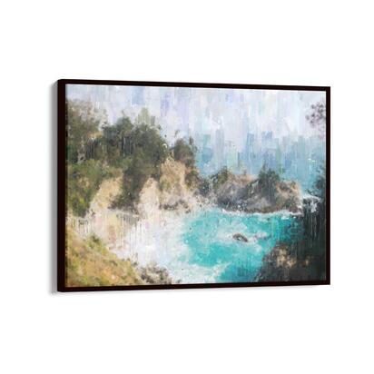 Sandy Bay Painting Framed Canvas 70 x 100 cm Black