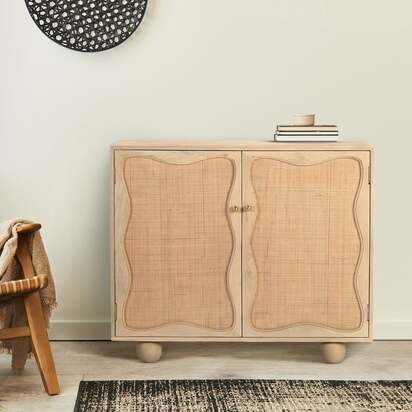 Denis Two Door Cabinet | "Natural"