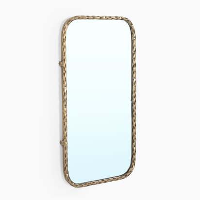 Vista Wall Iron Mirror | "Brass"
