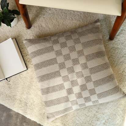 Ernest Cotton-Linen Cushion | "Beige,Ivory"