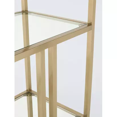 John Lewis Langham Bookcase, Brass Brass | H170.00cm x W80.00cm x D35.00cm