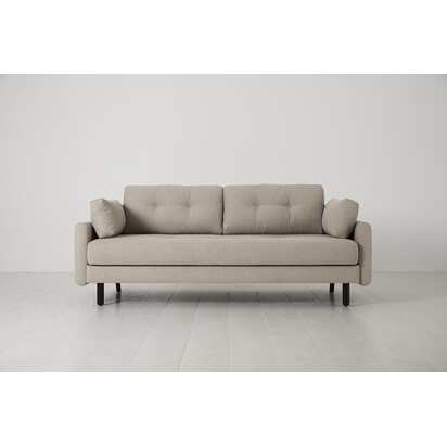 Model 04 3-Seater Sofa Bed Pumice from Swyft