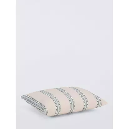 Morris & Co. Holland Park Stripe Indoor/Outdoor Cushion, Blue Slate | 30 x 40cm