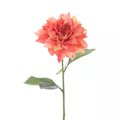 Floralsilk Artificial Juliet Dahlia, 61cm, Orange Orange | H61 x W15 x D15cm