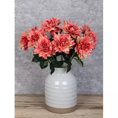 Floralsilk Artificial Juliet Dahlia, 61cm, Orange Orange | H61 x W15 x D15cm