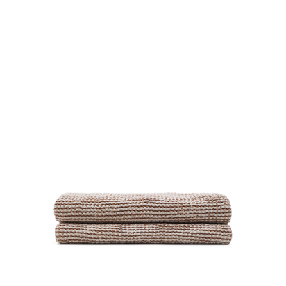 Eria beige 100% cotton blanket 130 x 170cm