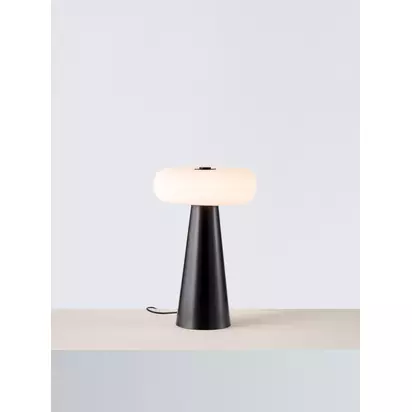 John Lewis Issie Rechargeable Indoor/Outdoor LED Table Lamp Black | H27.90 x W17.90 x D17.90cm