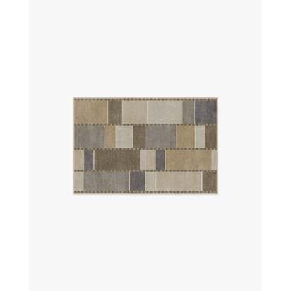 Vienna Beige & Stone Flatwoven Rug by Michael Michalsky - 60 x 90 cm - Rug + Pad System