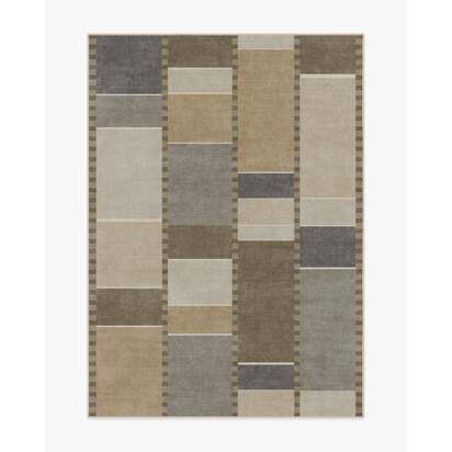 Vienna Beige & Stone Flatwoven Rug by Michael Michalsky - 150 x 215 cm - Rug + Pad System